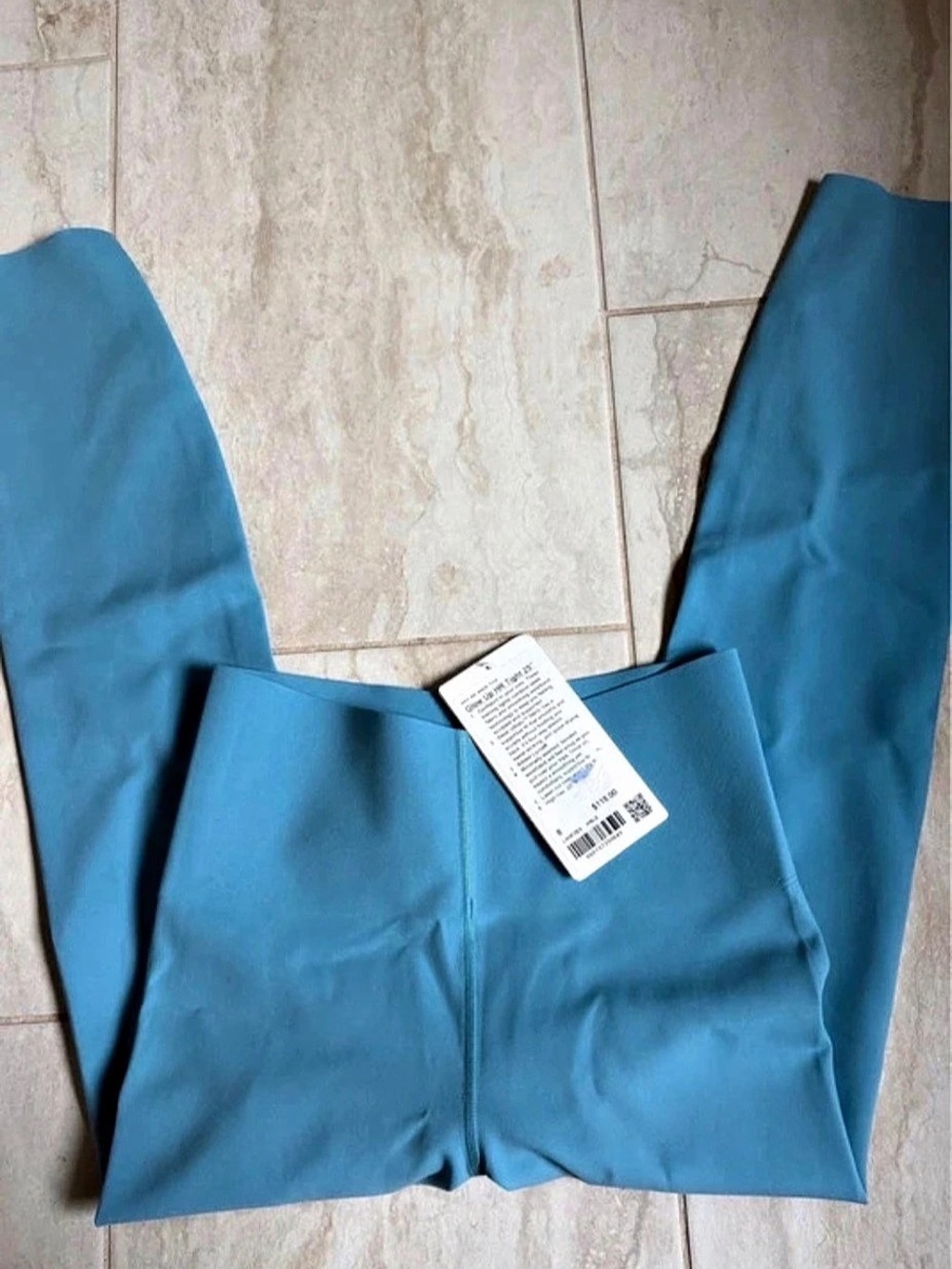 lululemon Glow Up Super-High-Rise Tight 25" Blue Leggings size 8
